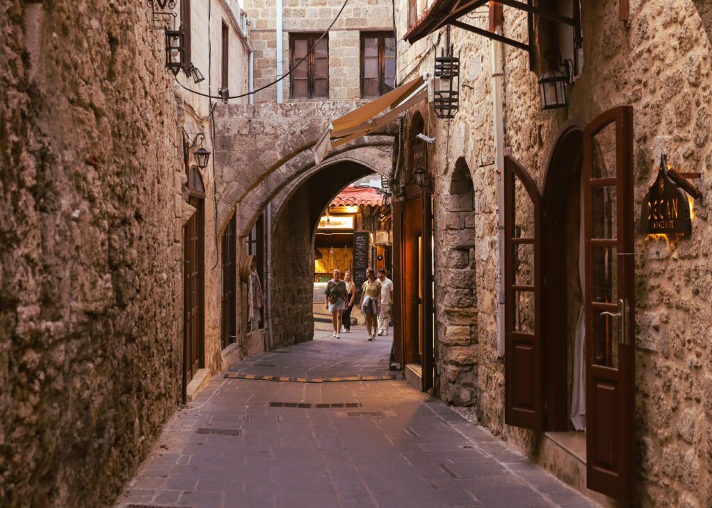 Rhodes Old Town medieval Greece - best Greek island for history