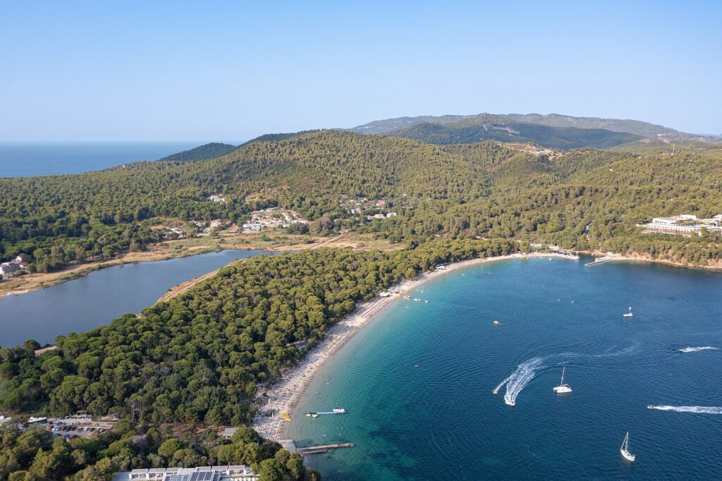 Koukounaries beach Skiathos Greece - best Greek island for families who love beaches