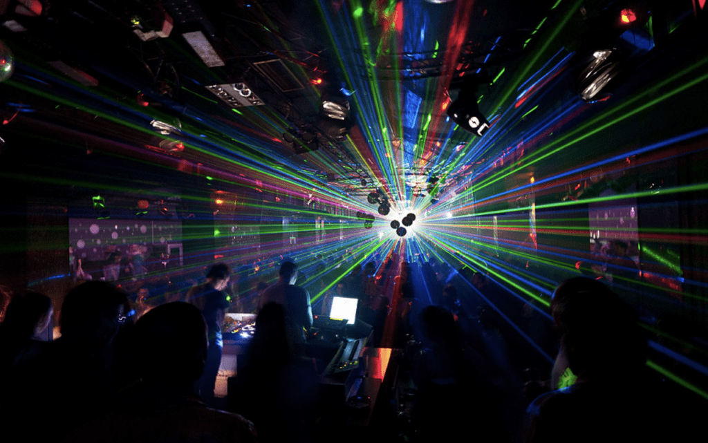 Ios Chora village Greece at night - where to stay in Greece for nightlife on a budget