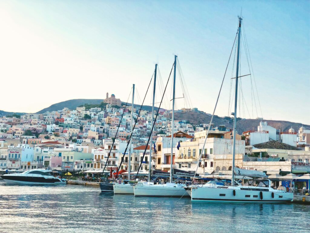 Naoussa harbor Paros Greece - best Greek island to avoid Santorini and Mykonos crowds
