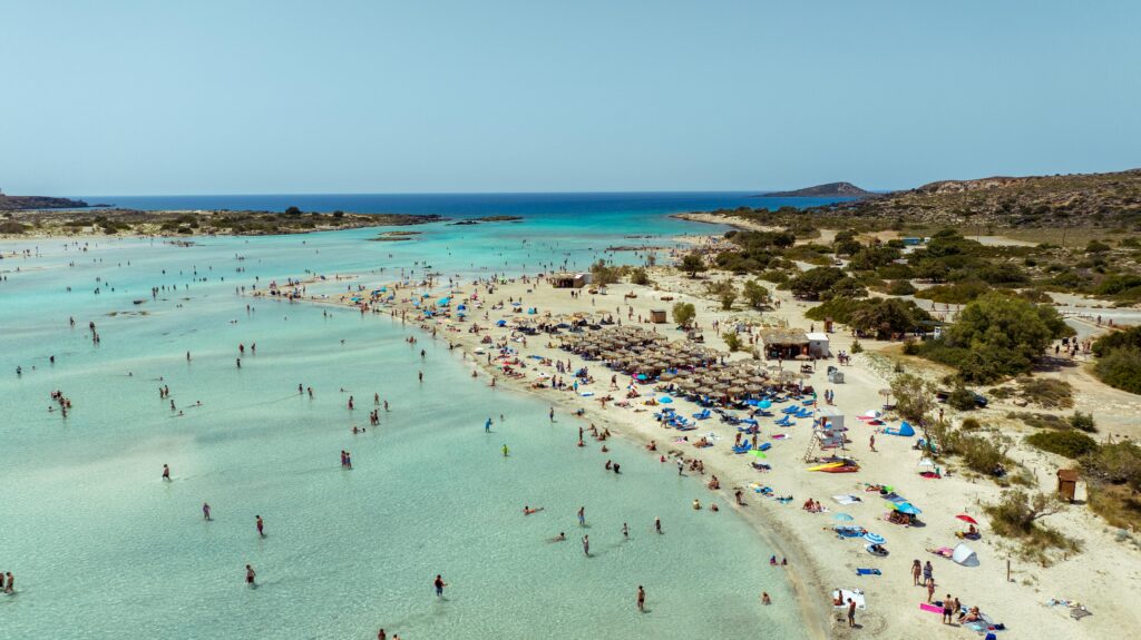 Agios Prokopios beach Naxos Greece - best Greek island for families with young children